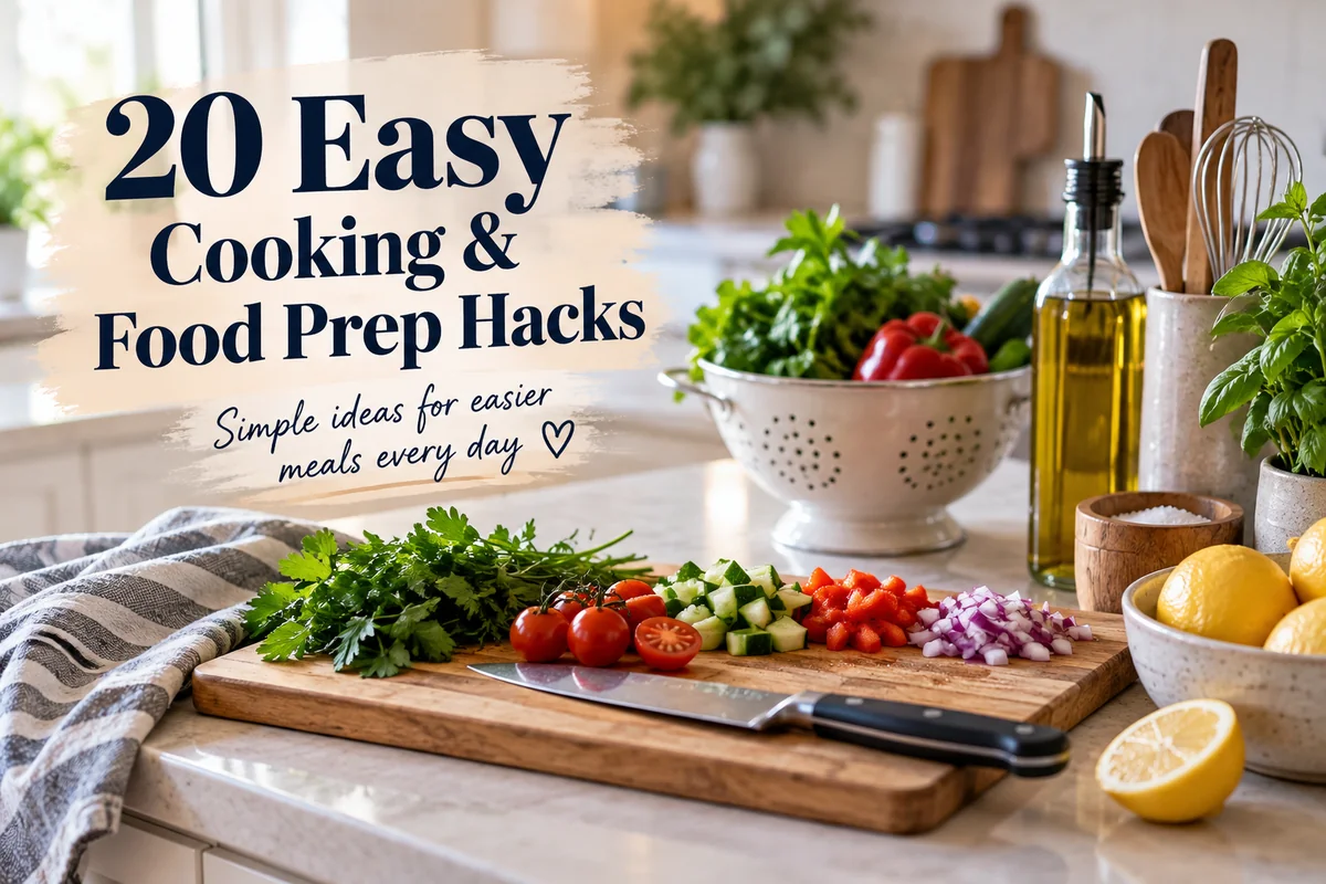 20 Easy cooking & food prep hacks